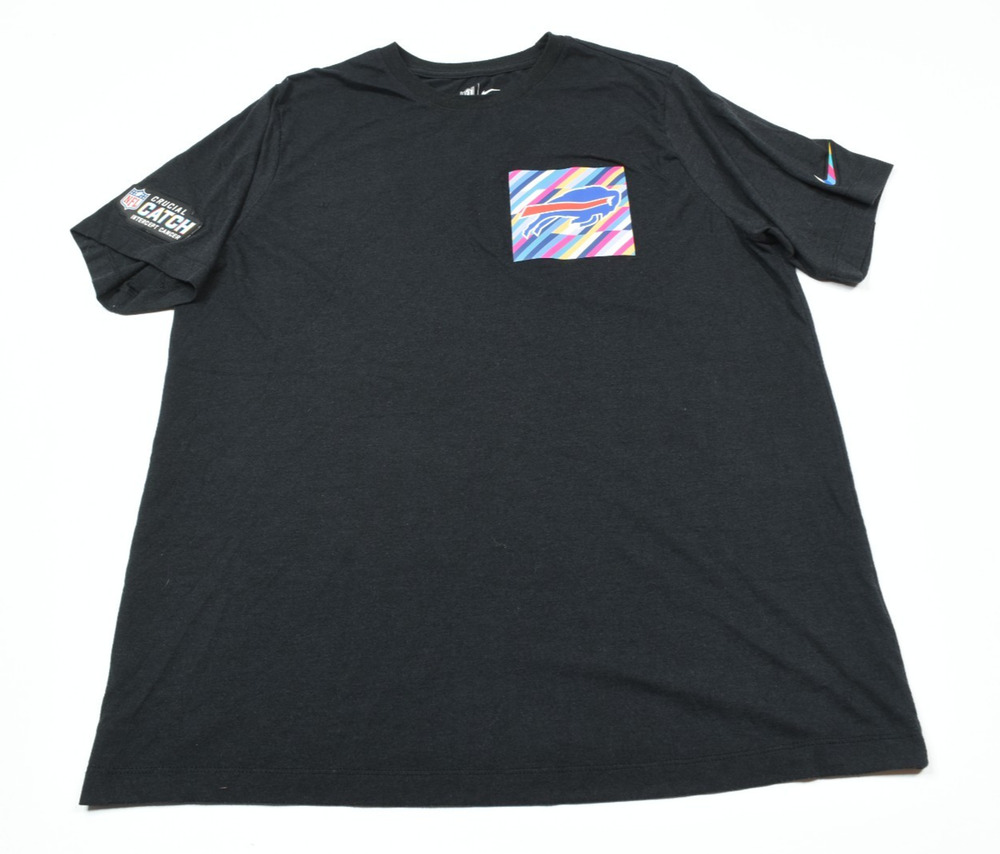 Nike OnField Buffalo Bills Crucial Catch T-Shirt Mens XL Black Short Sleeve
